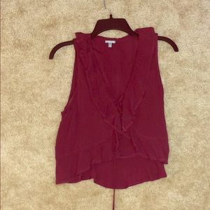 Charolette Russe Burgundy top